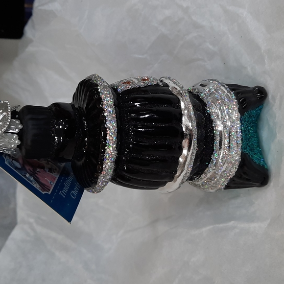 Potbelly Stove Wood Burning Old World Christmas Glass Ornament Keepsake Rare - Picture 4 of 6